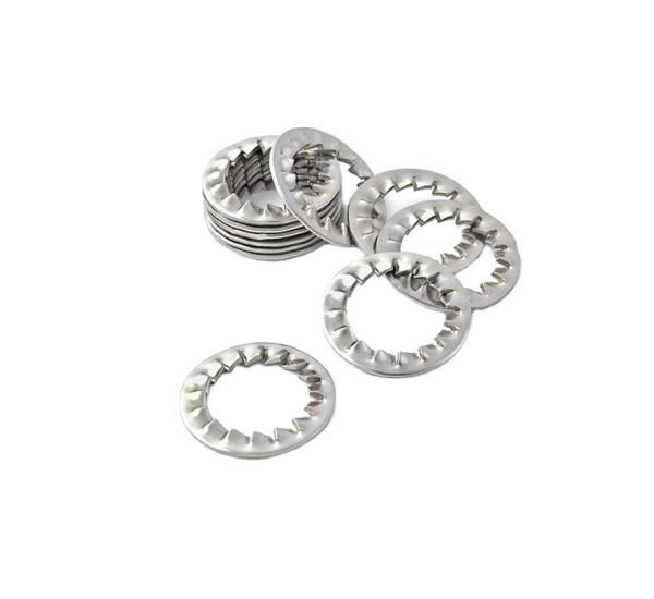 ZINC Finish Stainless Steel Internal Tooth Star Lock Washer for Enhanced