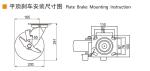 Heavy Duty Castors 200mm 8 Inch Swivel Caster With Brake 738-86A