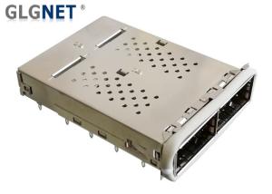 China QSFP14 Transceiver QSFP Cage 2 Ports One Piece Shielding Cage for EMI wholesale