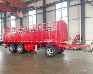 China Customized Side Wall Height 2/3 Axle Draw Bar Heavy Duty Timber Transport Full Trailer wholesale