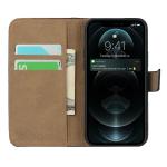 Book Design Card Pocket Phone Case Mangetic Clip Closure For Iphone 12 Pro Max