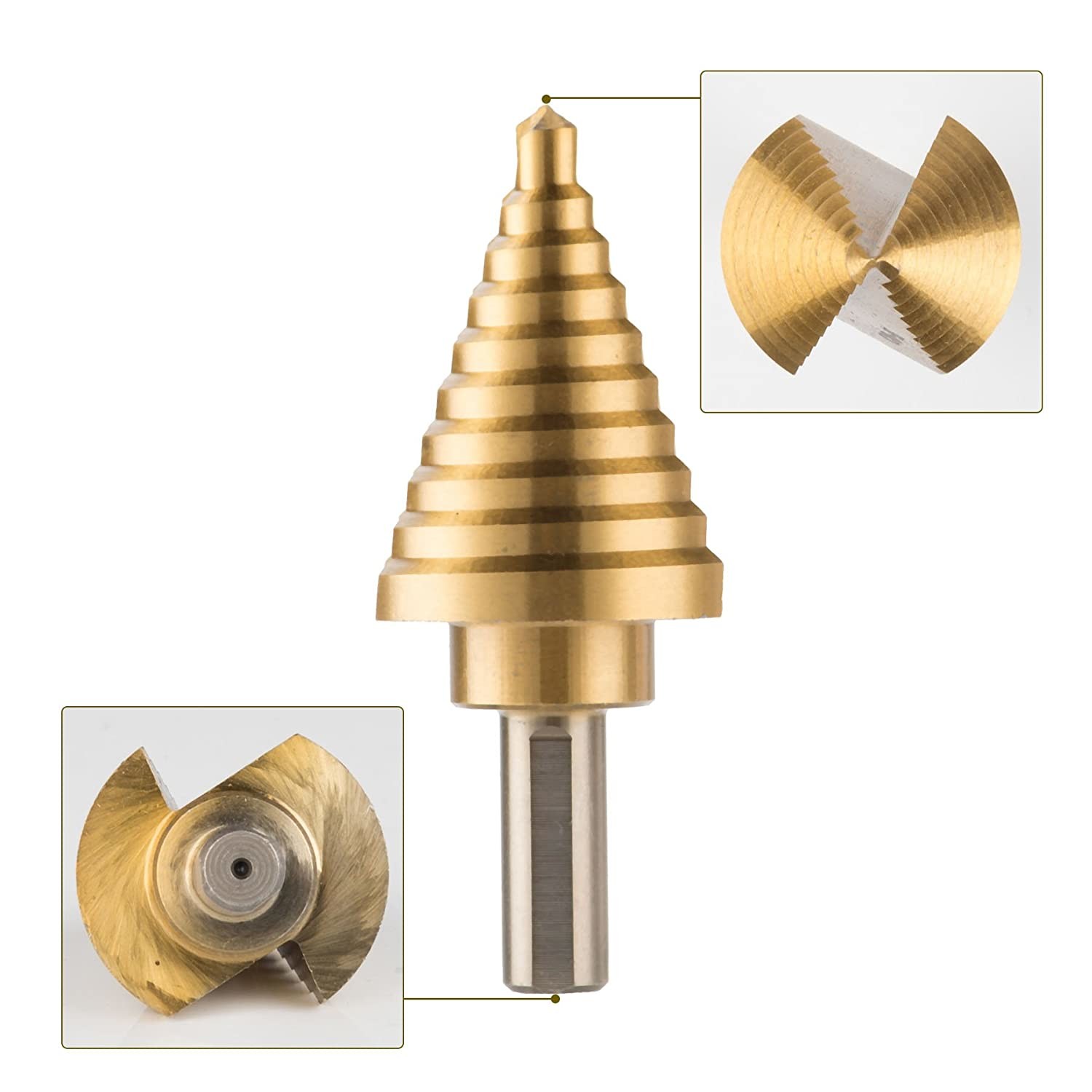 5PCS Step Drag Water Well HSS Cobalt Drill Bits with thick gauge