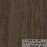 Partition PVC Decorative Film 0.25mm - 0.60mm Thickness Dark Grey Color