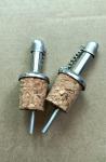 NEW Stainless Steel Cork Pourer Spout with Metal Cap for 20mm Wine Olive Oil