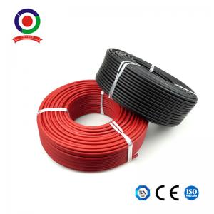 China 100m Per Roll XLPO Tinned Copper DC Solar PV Cable 4mm2 Solar Panel Wire on sale