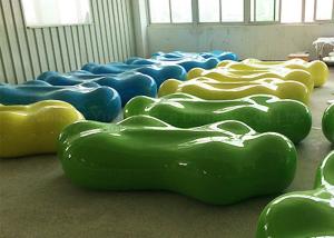 China Colorful Printing Fiberglass Rest Bench Shopping Center Durable Bench wholesale