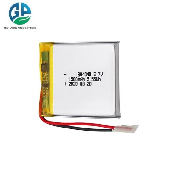 High Quality 804040 1500mAh 3.7V Rechargeable Battery for Smart Table Lamp High