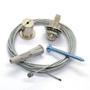 China Air Suspension Kit With Cable Gripper Wire Rope Clamp Stainless Steel Wire Rope on sale