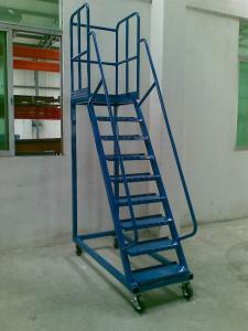 China Manual Picking High Climbing Ladder Industrial Equipments with Movable Wheel on sale