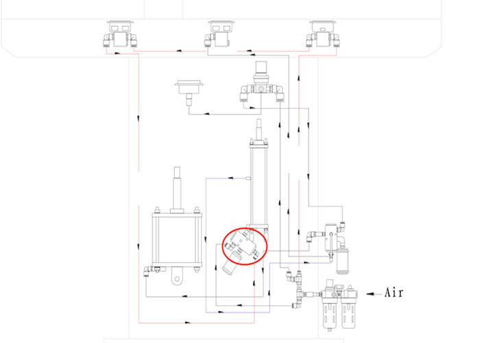 High Pressure Pilot Valve Assembly , PN.HH090 Three Way Valve Laundry Replacement Parts