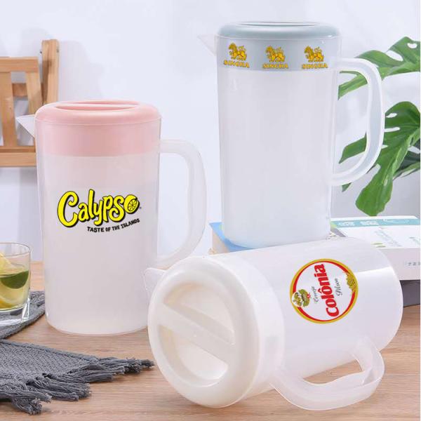 Large Capacity Plastic Beer Pitcher Heat Resistant Plastic Water Jug With Lid