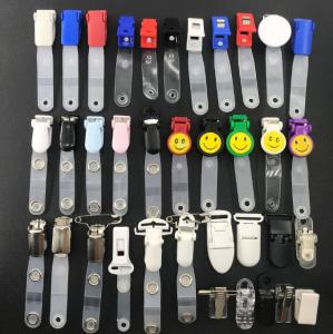 China 360 ° Rotatable Office Supply Product Badge Clips With Finger Protection For ID Cards wholesale