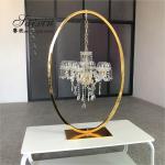 ZT-407V Wholesale event decoration oval support crystal chandelier centerpieces