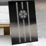 Gold Mirror Etched Stainless Steel Decorative Sheets 1000x2000mm For Elevator