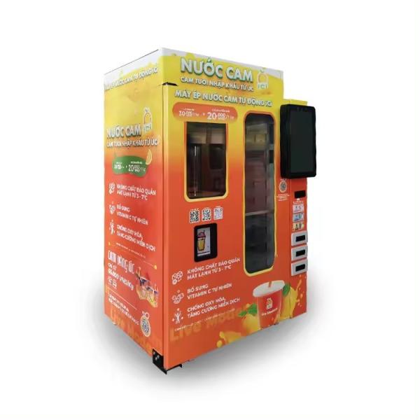 100% Pure No Water Cold Fresh Squeezed Orange Juice Drinks Juicer Vending