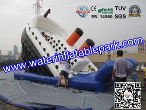 China Giant Titanic Inflatable Slide For Kids WaterProof And Fireproof wholesale