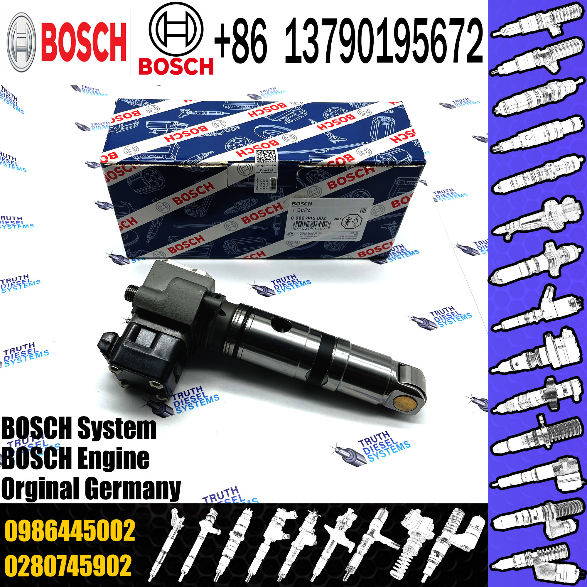 Fuel unit pump 0414799005 0414799025 0986445002 0986445102 5236338 5236658 280743402 0280745902 A0280743402 A0280745902