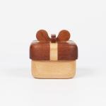 Wooden box with lid ring box Wedding diamond ring jewelry gift box