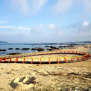 China Fishing Auxiliary Machinery Type Auxiliary Winch HDPE Deepsea Floating Fish Farming Cage Black and Yellow wholesale