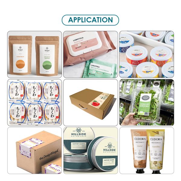 50pcs/Min Packaging Label Printing Machine For Rectangular Round Container