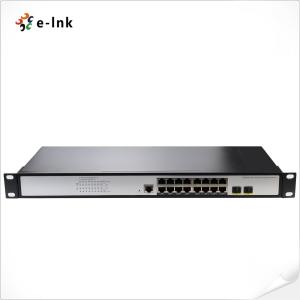 China Enterprise Layer 2 Managed Switch 16 Port Gigabit 802.3at PoE To 2 Port 100/1000X SFP wholesale