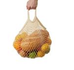 Washable Reusable Cotton Mesh Tote Bags For Produce