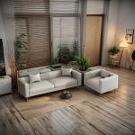 Reception Meeting Modern Office Sofa Set Negotiating Area Business Synthetic