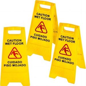 China Hanging Standing Plastic Safety Caution Wet Floor Safety Signs 0.86kg wholesale