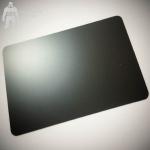Blank Matte Black Metal Business Cards , Plain Black Business Cards 85x54x0.3mm