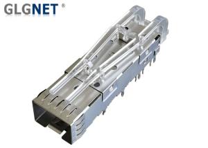 China Single Port SFP+ Cage Paired with 20PIN SMT SFP Connector 10G Data Rates wholesale