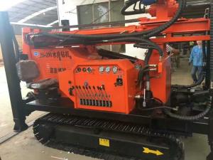 China Hydraulic Feeding Water Well Drill Rig Track Mounted 75mm End Hole Dia wholesale