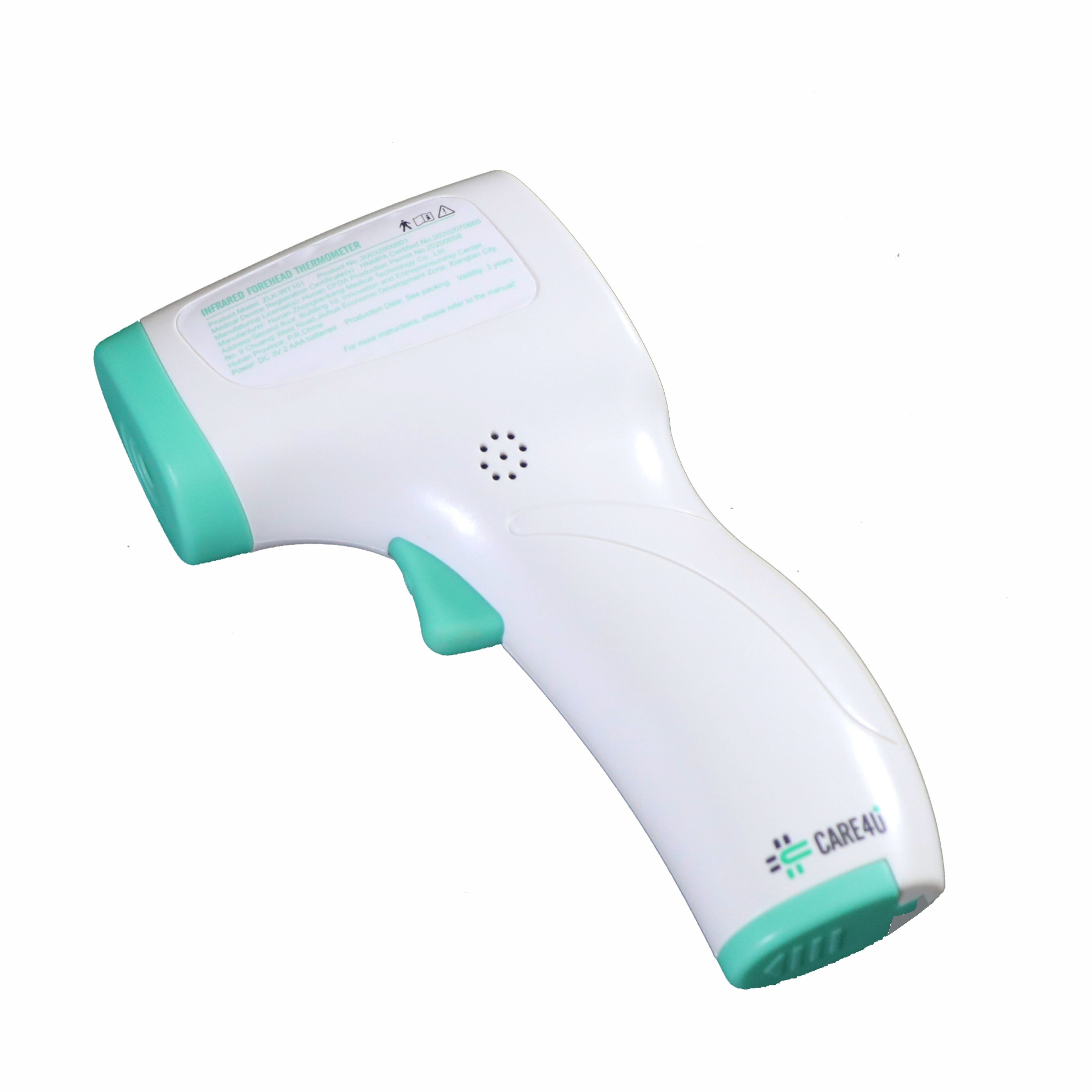 CARE4U Non Contact Electronic Forehead Thermometer Green And White