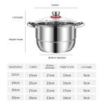 Factory Price Silver Cookware 6 PCS Steamer Pots Set Non Stick Soup Stock Pots