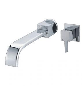 China Wall Mounted Basin Mixer Taps with Two Hole , Cold Hot Automatic Mixed Basin Faucet wholesale