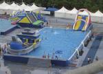 Summer Water Slide Amusement Park Above Ground Metal Pool Playground Equipment