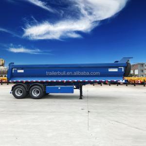 China 22 Cbm Rounded Tipper Semi Trailer For Sticky Sand Soil Construction Materials wholesale
