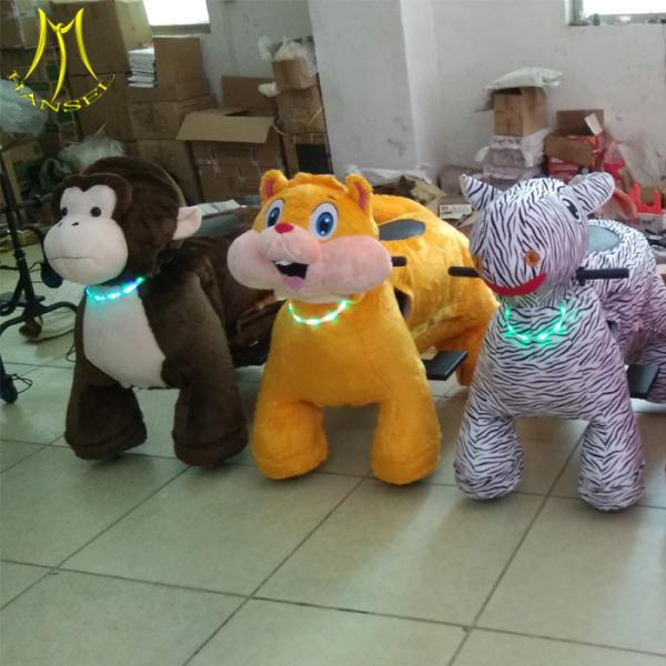 Hansel 2018 ride for kids plush stuffed electric battery operated ride animals