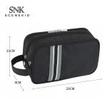 Pure Color Promotional Zipper Polyester Wash Bag
