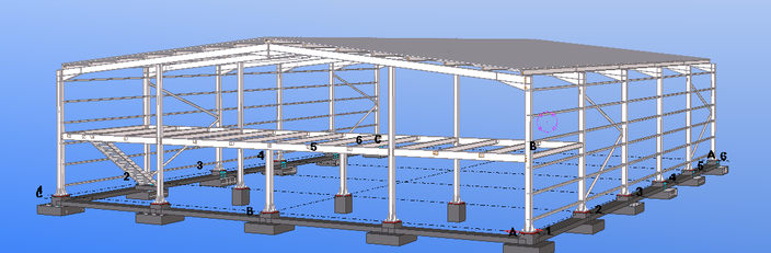Made in China Multi-storey Steel Structure With Light Steel Frame