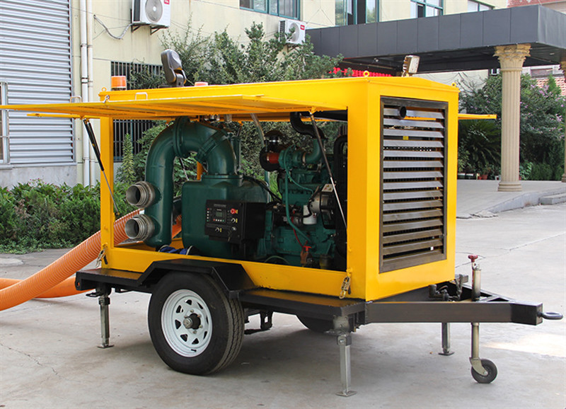 Energy Saving Double Suction Diesel Type Mobile Pump Truck