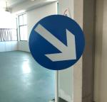 8 Directions Adjustable Reflective Traffic Signs 1-2 Meters Height