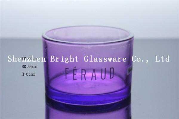 Quality Color Glass Candle Holder For wholesale for sale