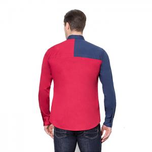 China European Style Custom Cotton Men's Dress Shirt Long Sleeve,2019 Business Casual Splice Man Shirt for Men on sale