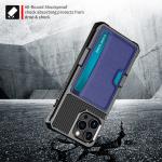 Exquisite Magnetic Card Holder For Iphone 12 13 Dirtproof Leather