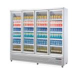 Commercial Glass Door Vertical Refrigerated Display Case For Displaying Cold