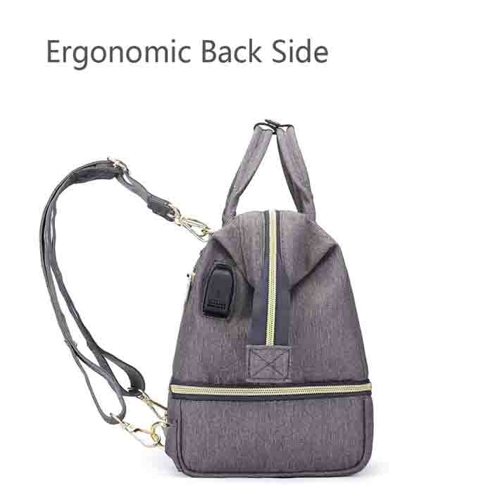 Ergonomic Mini Insular Baby Bag Thermal Insulated Withcooler Compartment
