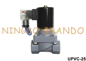 China 1'' DN25 UPVC CPVC Plastic Solenoid Valve Acid Alkali Anti-Corrosive wholesale