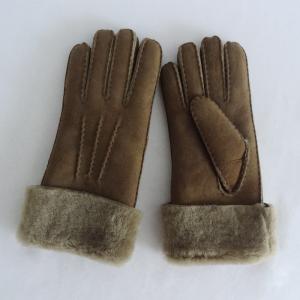 China Promotional shearling sheepskin gloves Australia double face sheepskin leather gloves on sale