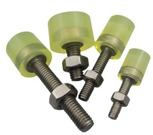 China Industrial PU Rubber Roller Polyurethane Rubber Wheel Abrasion Resistant wholesale