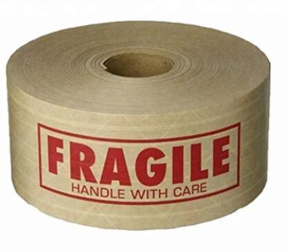 Reinforced Water Activated Custom Printed Kraft Paper Gummed Tape,Conventional
